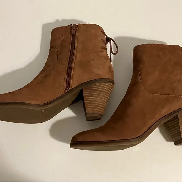 NIB Brown Leather Ankle Boots Lucky Brand Size 8.5 - Picture 10 of 10